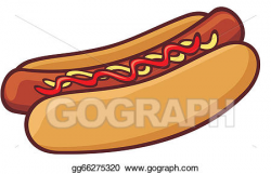 Vector Art - Hot dog. Clipart Drawing gg66275320 - GoGraph