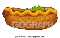 EPS Illustration - Hot dog. Vector Clipart gg106401508 - GoGraph
