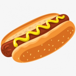 Hotdog Clipart Bratwurst - Sauerkraut Mustard Hot Dog ...