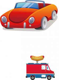 Hot dog - Red sports car 1430*1924 transprent Png Free Download ...