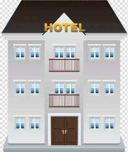 Gray Hotel building illustration, Hotel Animation, Hotel ...