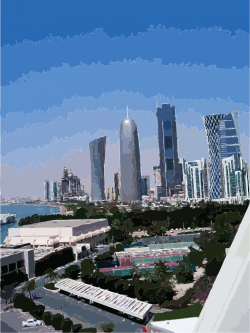 Doha Towers From Sheraton Hotel Clipart | i2Clipart - Royalty Free ...
