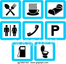 Vector Clipart - Hotel icons set - hotel signs. Vector ...