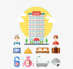 Hotel Service Element, Hotel Clipart, Ho #123999 - PNG ...