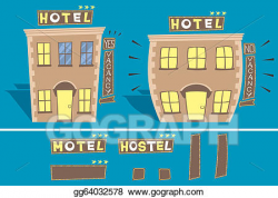 EPS Illustration - Hotel. Vector Clipart gg64032578 - GoGraph