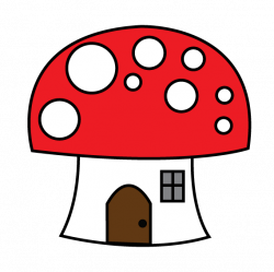 eri*doodle mushroom house red and white in png format | Doodles ...