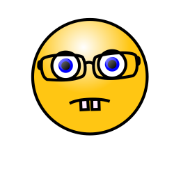Geek clipart face - Pencil and in color geek clipart face