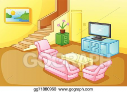 Vector Stock - Interior of a house living room . Clipart ...