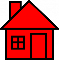 Red-black House Clipart Clip Art at Clker.com - vector clip art ...