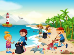A Set of Beach Cleaning - Download Free Vectors, Clipart ...