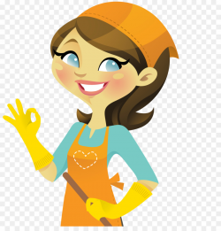 Woman Cartoon clipart - Cleaning, House, Yellow, transparent ...