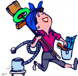 Housekeeping professional cleaning lady clipart - WikiClipArt