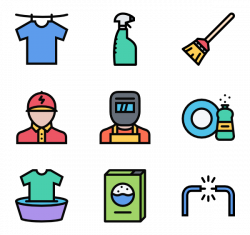 Housekeeping tools Icons - 115 free vector icons