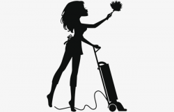 Download housekeeping black and white cleaning clipart ...