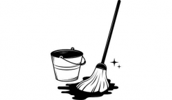 Mop Bucket #1 Cleaning Maid Service Housekeeper Housekeeping Clean Floor  Mopping .SVG .EPS .PNG Digital Clipart Vector Cricut Cutting File