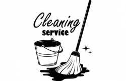 Cleaning Logo #7 Maid Service Housekeeper Housekeeping Clean Floor Mop  Mopping .SVG .EPS .PNG Digital Clipart Vector Cricut Cutting Download