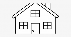 Black And White House Clipart - Simple Easy House Drawing ...