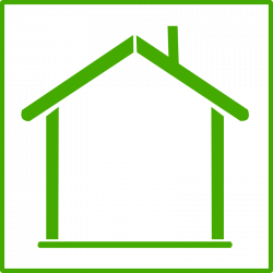 Outline of houses clipart