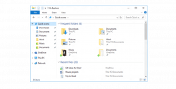 Changing The Default File View for Windows 10 File Explorer - PEI