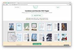 Visually Combine and Reorder PDF pages | Split and merge PDF files ...