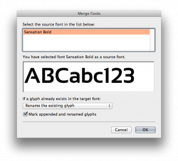 Merge two fonts into one file? - Glyphs - Glyphs Forum