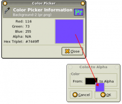 GIMP - Changing Background Color 1