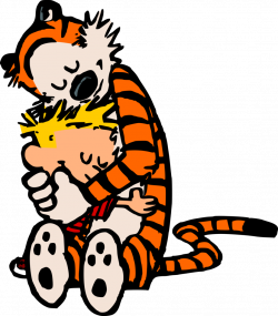 Calvin and Hobbes Hugging by BradSnoopy97 on DeviantArt