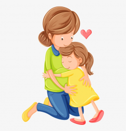 Hugs And Kisses Free - Mother And Daughter Clipart - Free ...