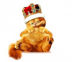 Garfield King PNG Free Clipart | Disney | Pinterest