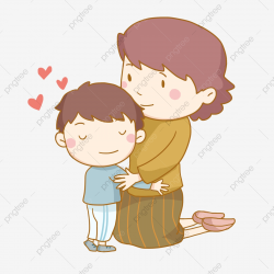 Thanksgiving Mother Maternal Love Son, Cartoon, Lovely, Hug ...