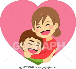 EPS Illustration - Mother's day hug. Vector Clipart ...