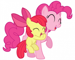 Pinkie Pie and Apple Bloom hugs by thatguy1945.deviantart.com on ...