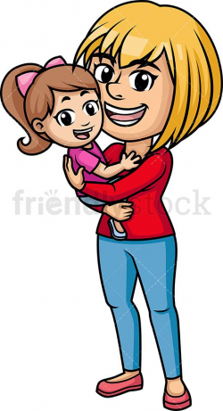Mom Hugging Her Child | printable | Illustration art, Hug ...