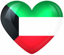 Kuwait Large Heart Flag | Eachother | Pinterest | Flags