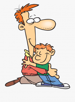 Hugs Mom Hugging Son Clipart Image - Father And Son Cartoon ...