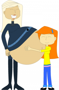 Daughter hugs Mother's belly by Angry-Signs on DeviantArt