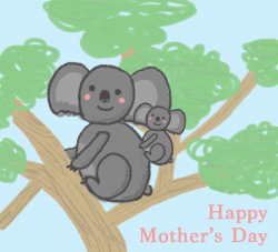 Happy Mother's Day Warm Koala Hug. Free Hugs eCards | 123 ...