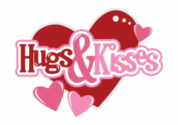 Heart Hug Cliparts - Hugs And Kisses Clipart, Transparent ...