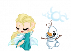 COMMISSION: Queen Elsa and Olaf by Ijen-Ekusas on DeviantArt