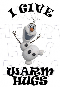 Printable DIY Disney Frozen Olaf warm hugs iron by ...