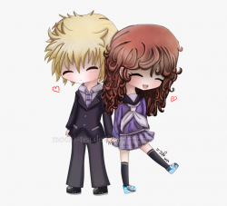 Cute Couple Cartoon Hugging - Anime Chibi Couple #1238494 ...