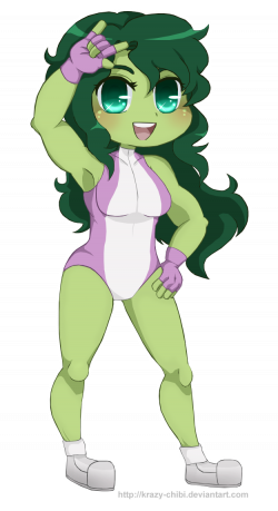 She-Hulk by Krazy-Chibi on DeviantArt
