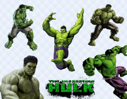 Hulk Clipart, Hulk PNG Files, The Incredible Hulk Printable Images,  Transparent Background, Instant Download