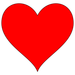 OnlineLabels Clip Art - Heart Symbol