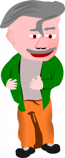 Clipart - Man with green jacket