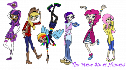The Mane Six as Humans by InsanelyADD on DeviantArt