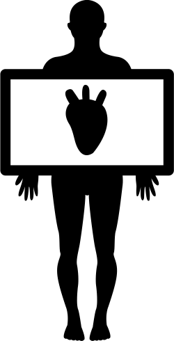 Human Heart Silhouette at GetDrawings.com | Free for personal use ...