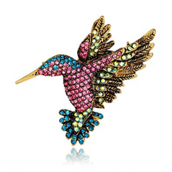 Amazon.com: Zoest Antique Gold Tone Bird Hummingbird Multi ...