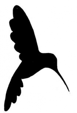 Hummingbird Silhouette Wall Decal - Clip Art Library