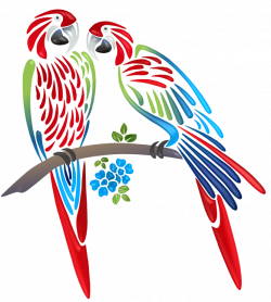 Parrot - Illustrations | Siluets&Stencils | Pinterest ...